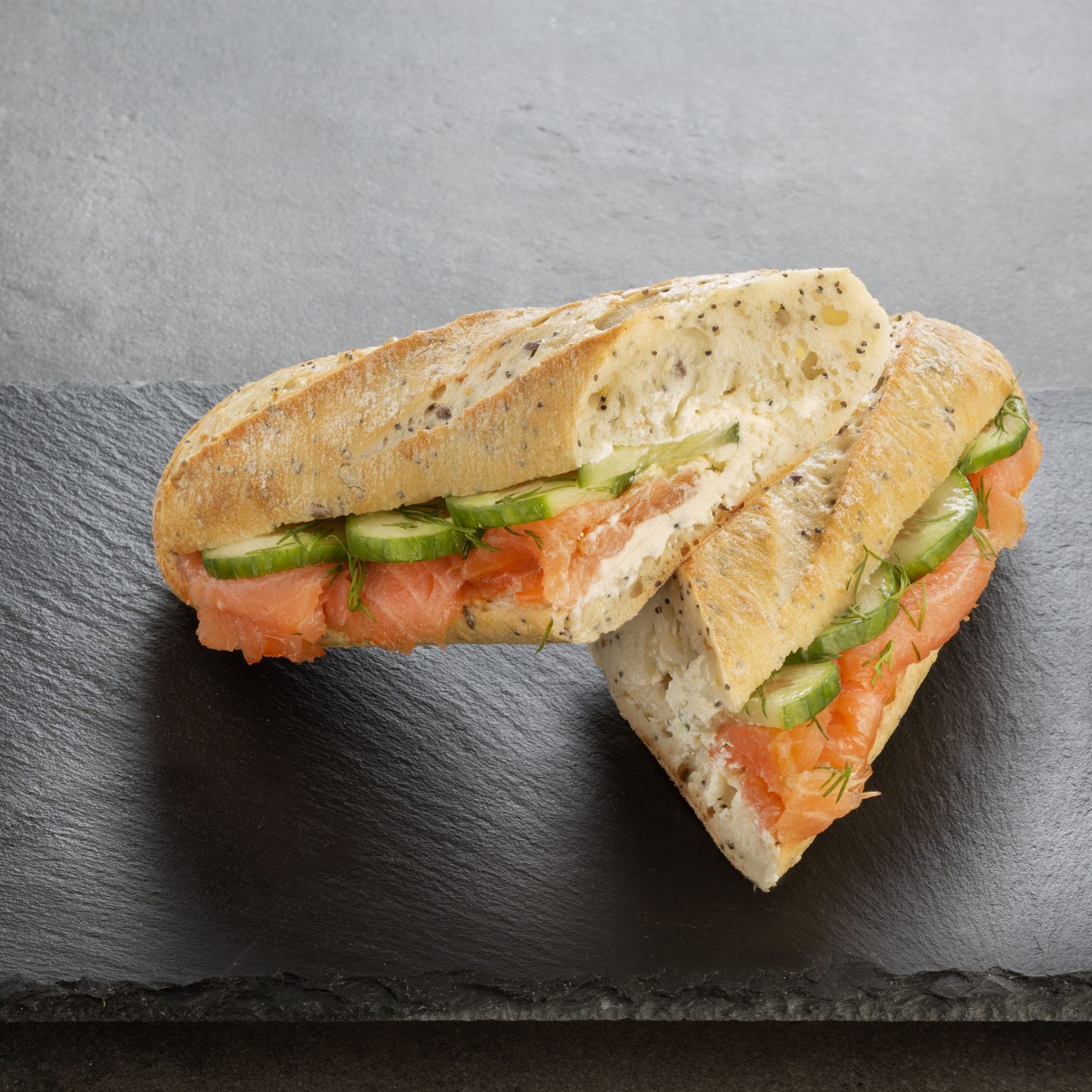 Lachs & Frischkäse Sandwich